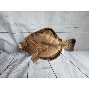 Flounder Flatfish Plush Large Stuffed Fish Toy 17in Cabin Critters